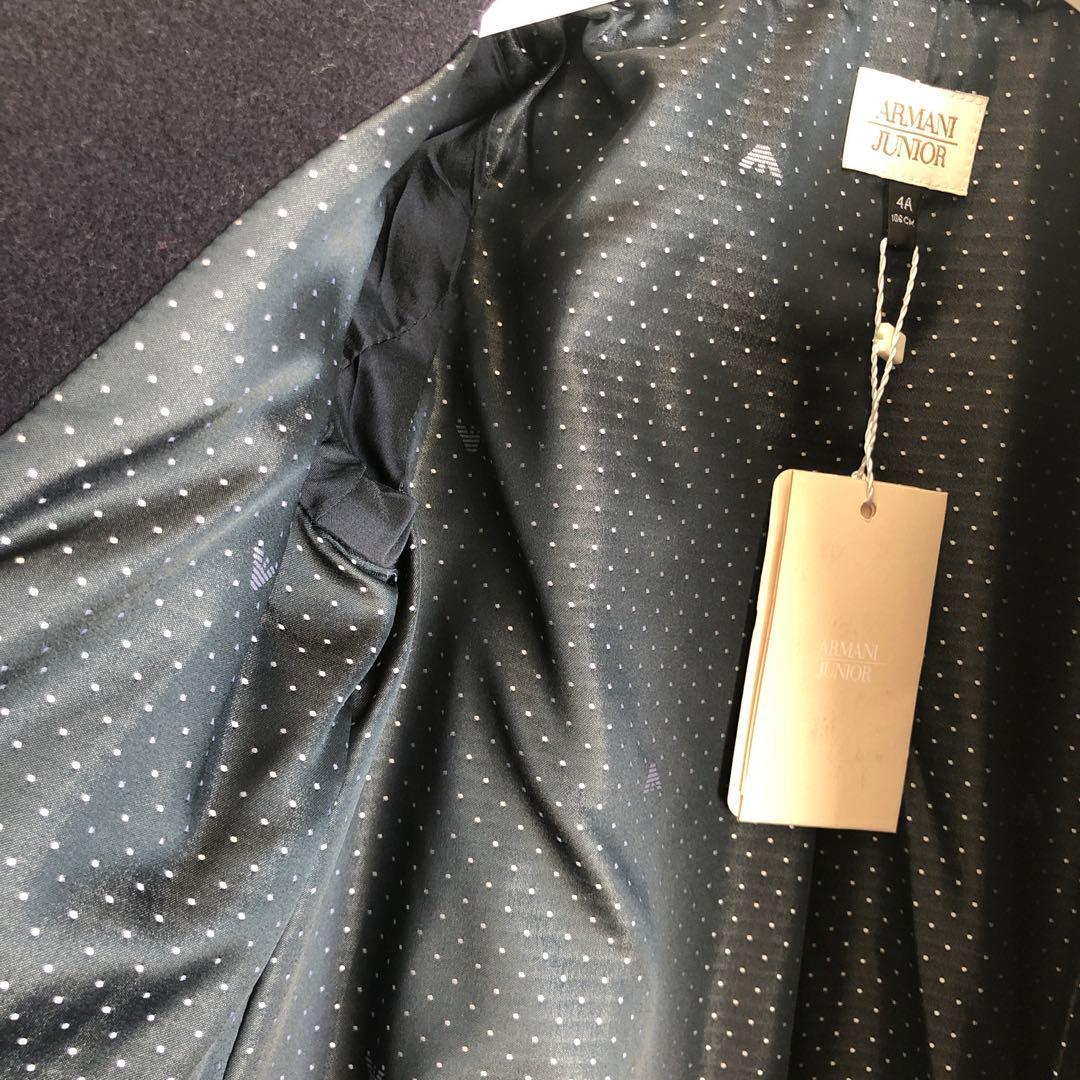 新品タグ付！アルマーニ　カシミヤ入りウールコート　濃紺ワンピース　受験発表会入学