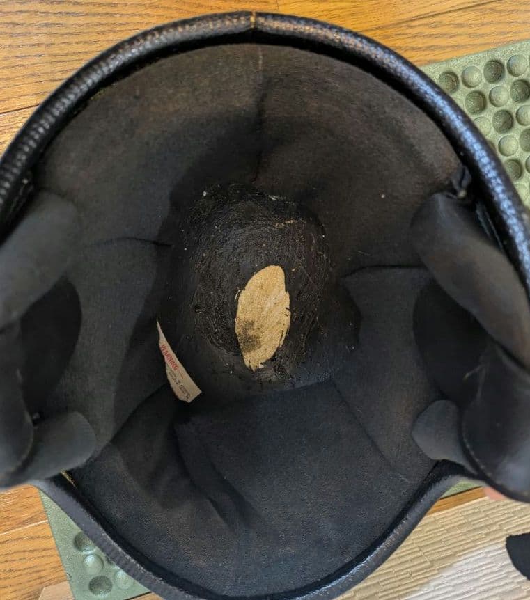 ビンテージ ジェットヘルメット ゴールドラメ Mサイズ