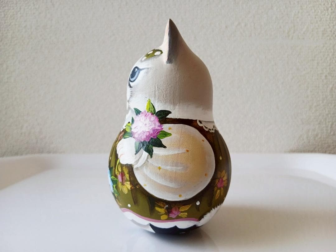 【CBT120】10cm級 おきあがりこぼし(大) スベトラーナ　花籠