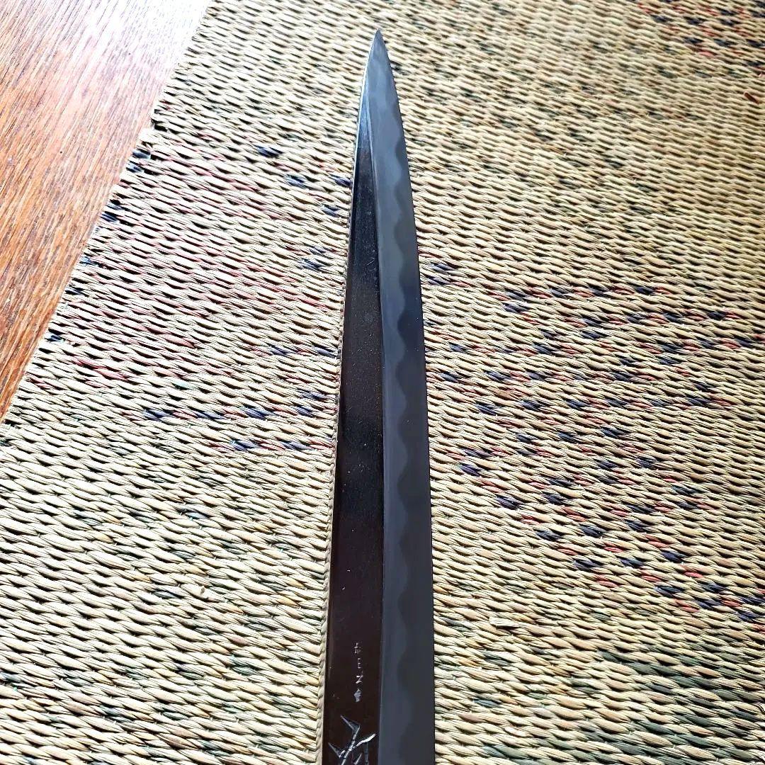 有次　柳刄包丁　純日本鋼　本焼　紫檀柄　刃渡り258㎜