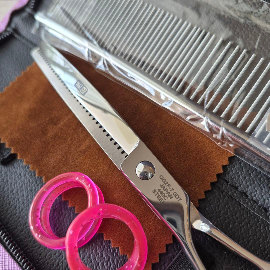 新品★フェニーチェ左利き用 カーブセニングシザー★50%★7in