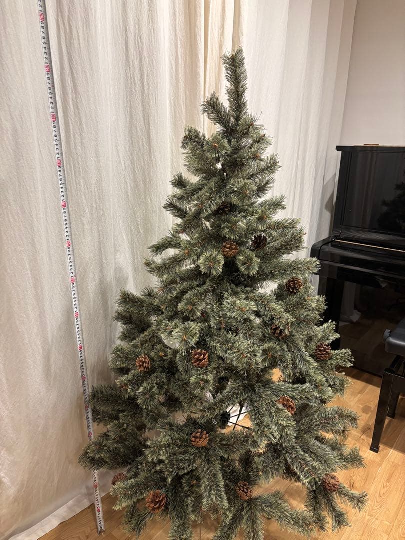 ニコアンド　クリスマスツリー 松ぼっくり付き 150cm