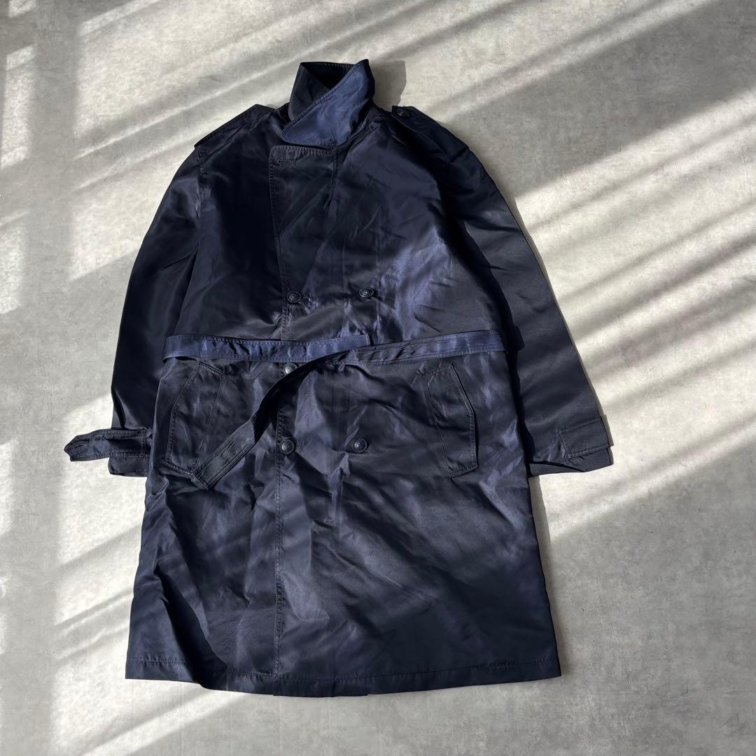 ハ*テ様 16502 ジャンニヴェルサーチ メドゥーサ トレンチコート 紺色