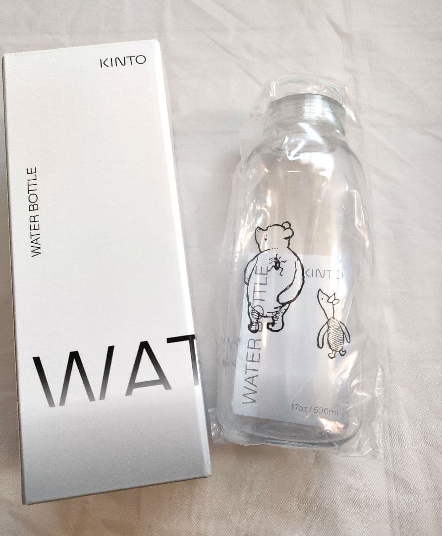 新品　くまのぷーさん展限定　KINTO　クラシックプー　クリアボトル　レア品