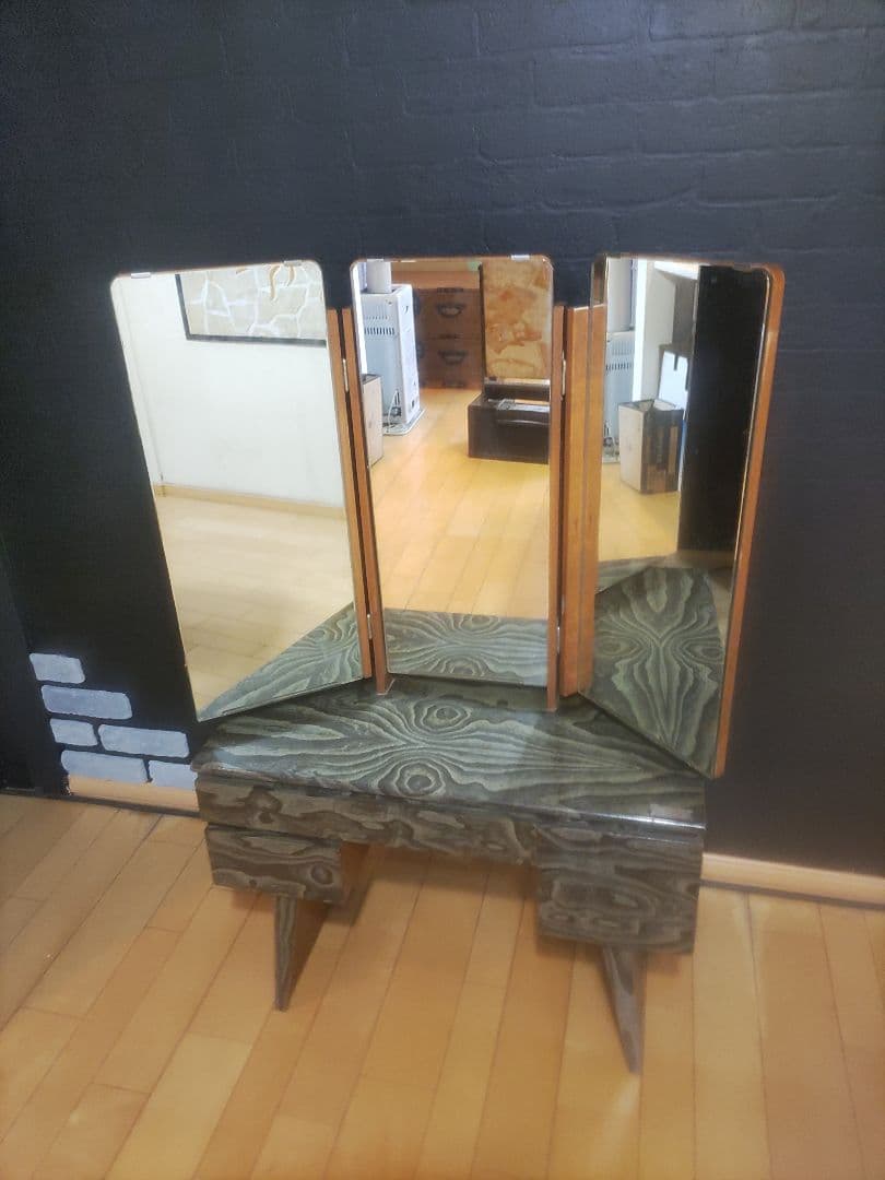 アンティーク　骨董品　三面鏡　鏡台