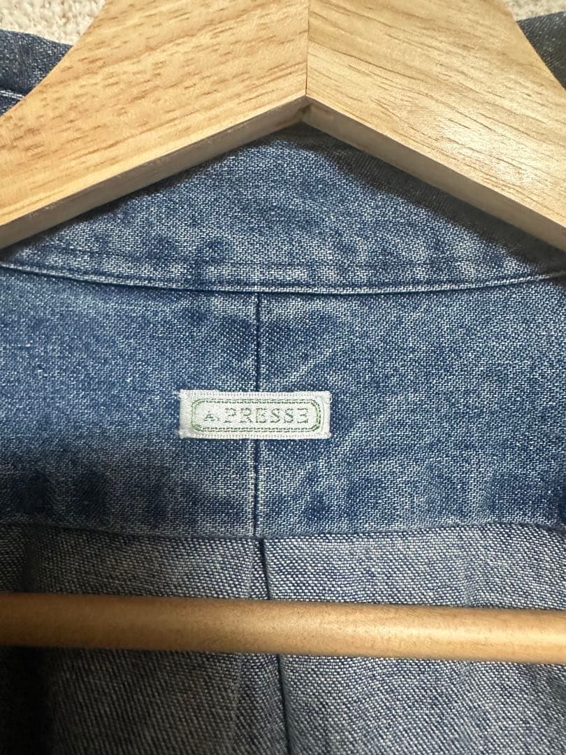A.PRESSE デニムシャツ 長袖