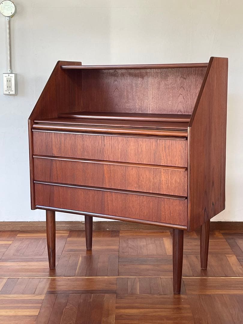 北欧 デンマーク ヴィンテージ チーク ライティング ビューロー