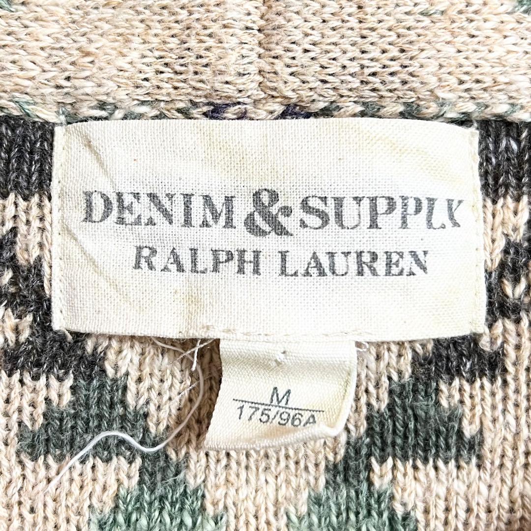 デニム＆サプライ ラルフローレン ナバホニットカーディガン コットンニット