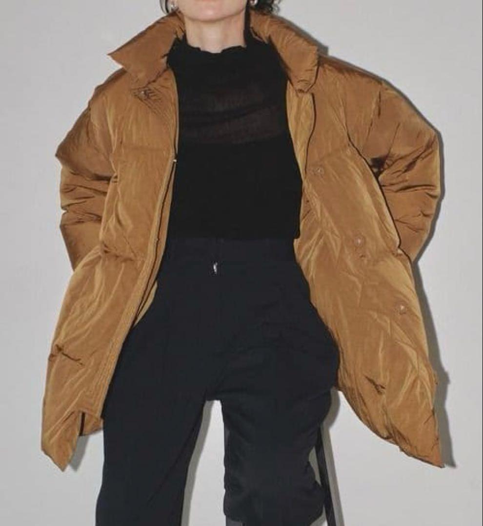 TODAYFUL スタンドカラーダウンジャケット　キャメル　サイズ36