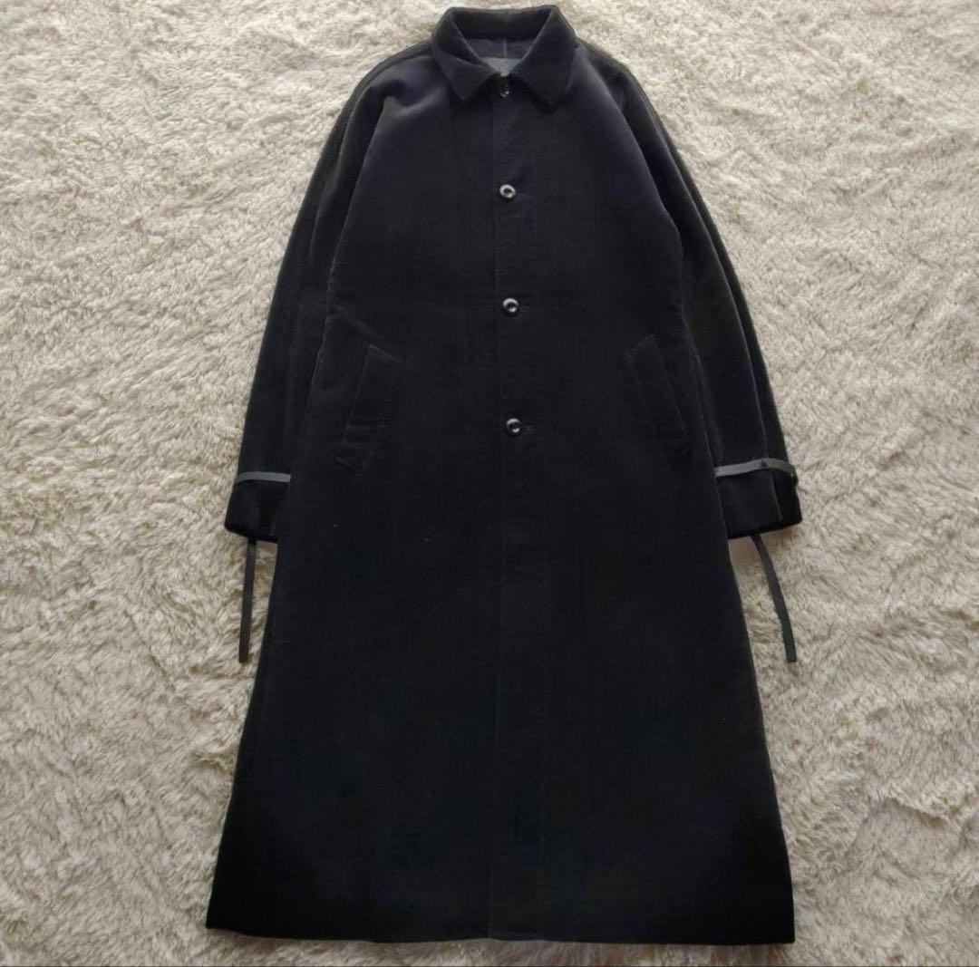 i*様 【Y's】00AW ヨウジヤマモト 本革 コーデュロイ ロングステンカラ