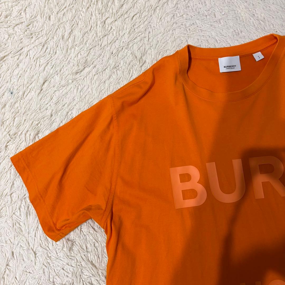 【美品】バーバリー ホースフェリー Tシャツ ロゴ入り 8040692 正規品
