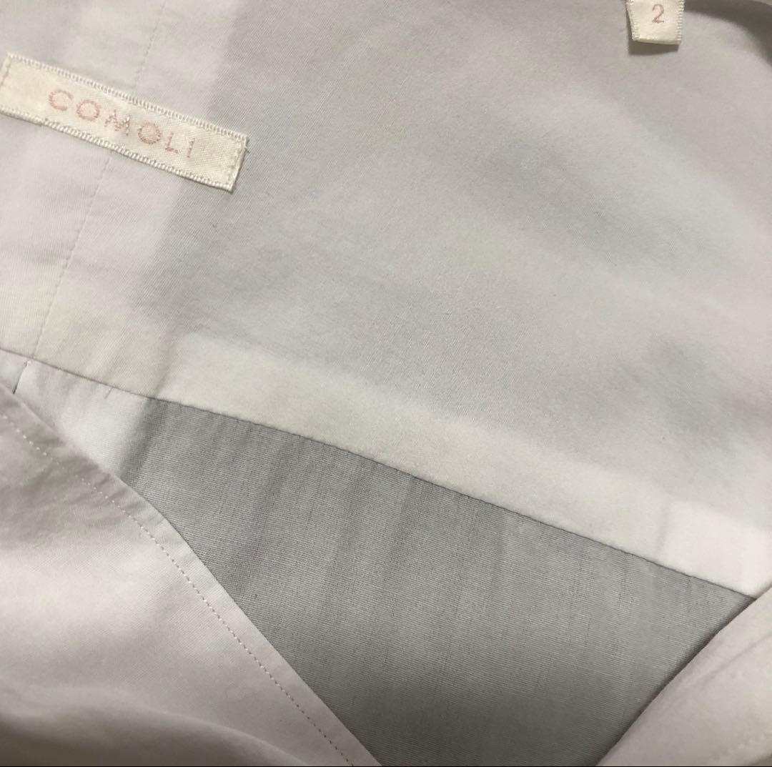 新型 美品 ✨ 23ss サイズ2 コモリシャツ　白　comoli