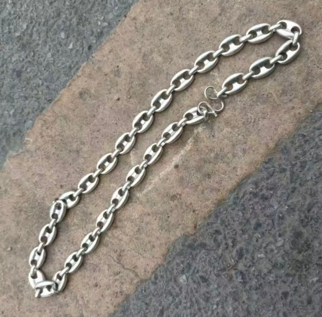 【入手困難】シルバー 925 ネックレス ヴィンテージ アンカーチェーン