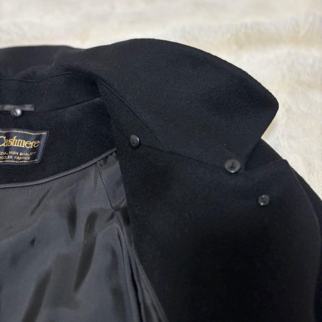 【美品】最高級 カシミヤ100% ロングコート　大きめ　13AR