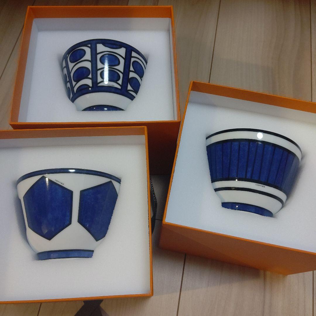 ブルーダイユール　ボウル　エルメス　hermes 3個　未使用　廃盤