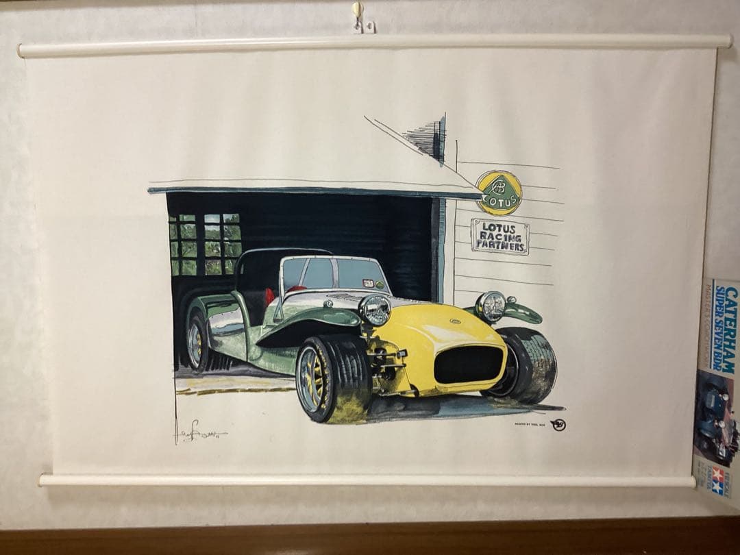 Lotus スーパーセブン　super 7 タペストリー　壁掛け　Mr.Bow