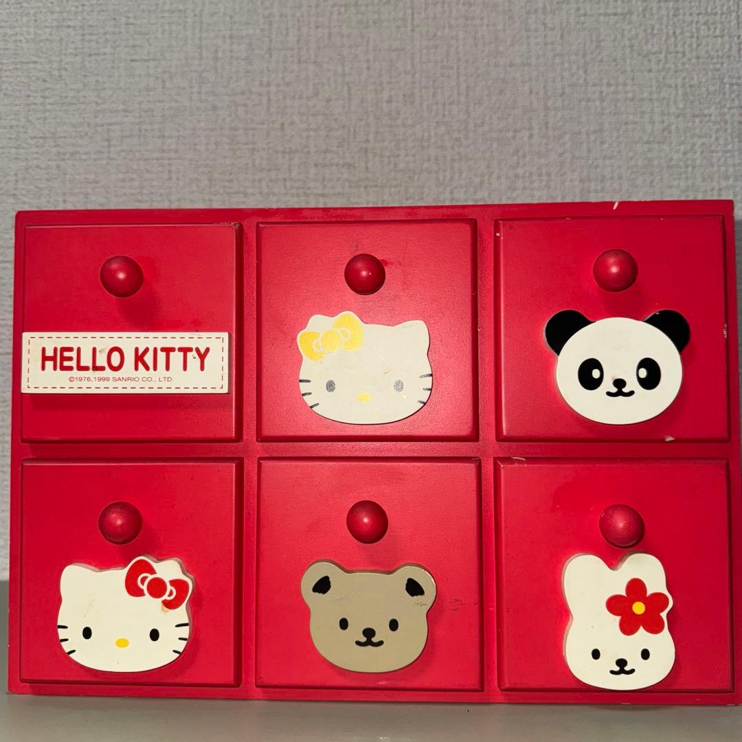 【サンリオ】キティちゃん ハローキティ 木製 チェスト タンス