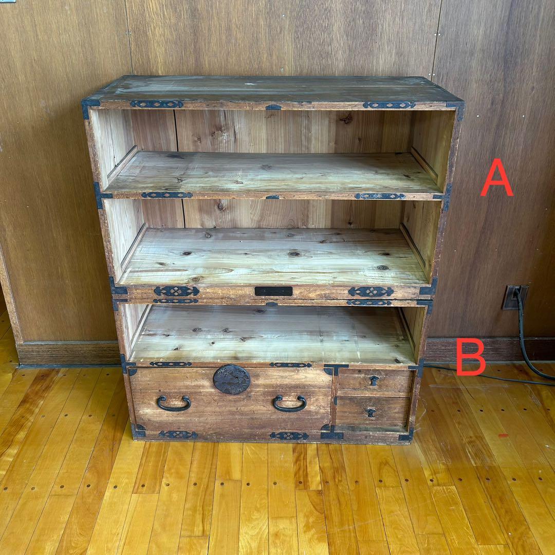 古箪笥(たんす) 棚 店舗什器 B