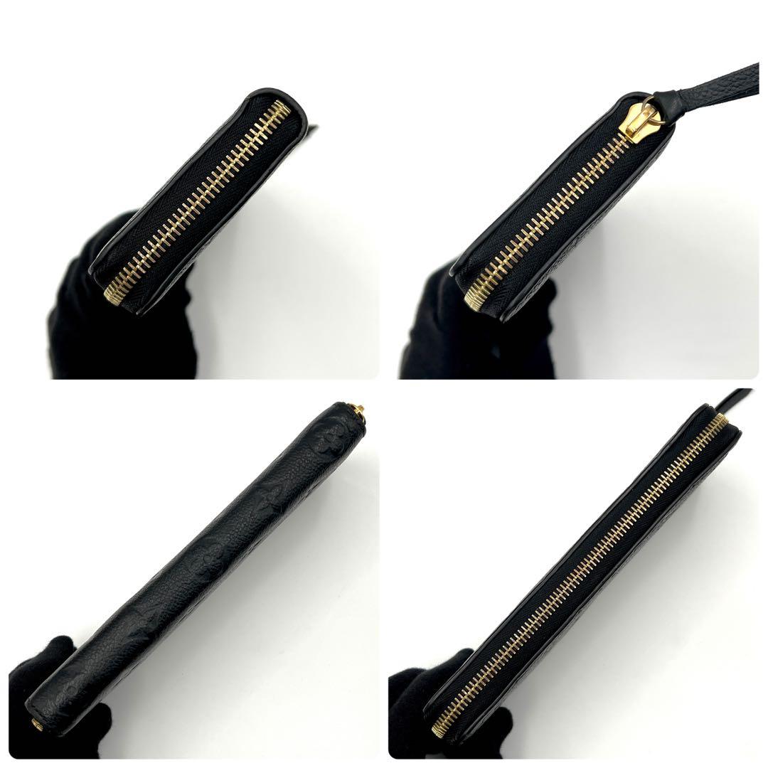 【最新モデル】ルイヴィトン アンプラント ポルトフォイユクレマンス 長財布 黒