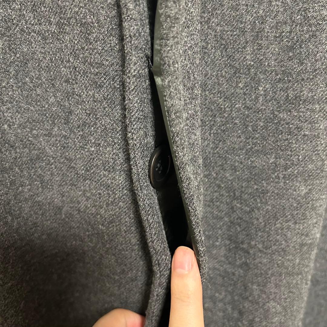 【美品】アルマーニ　コレツィオーニ　チェスターコート　グレー　Mサイズ