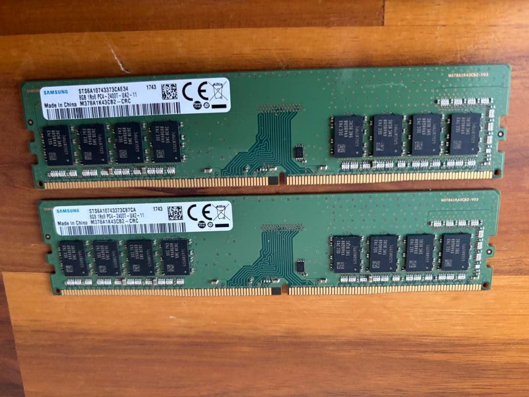 SAMSUNG メモリー DDR 2400 8GB 2枚セット