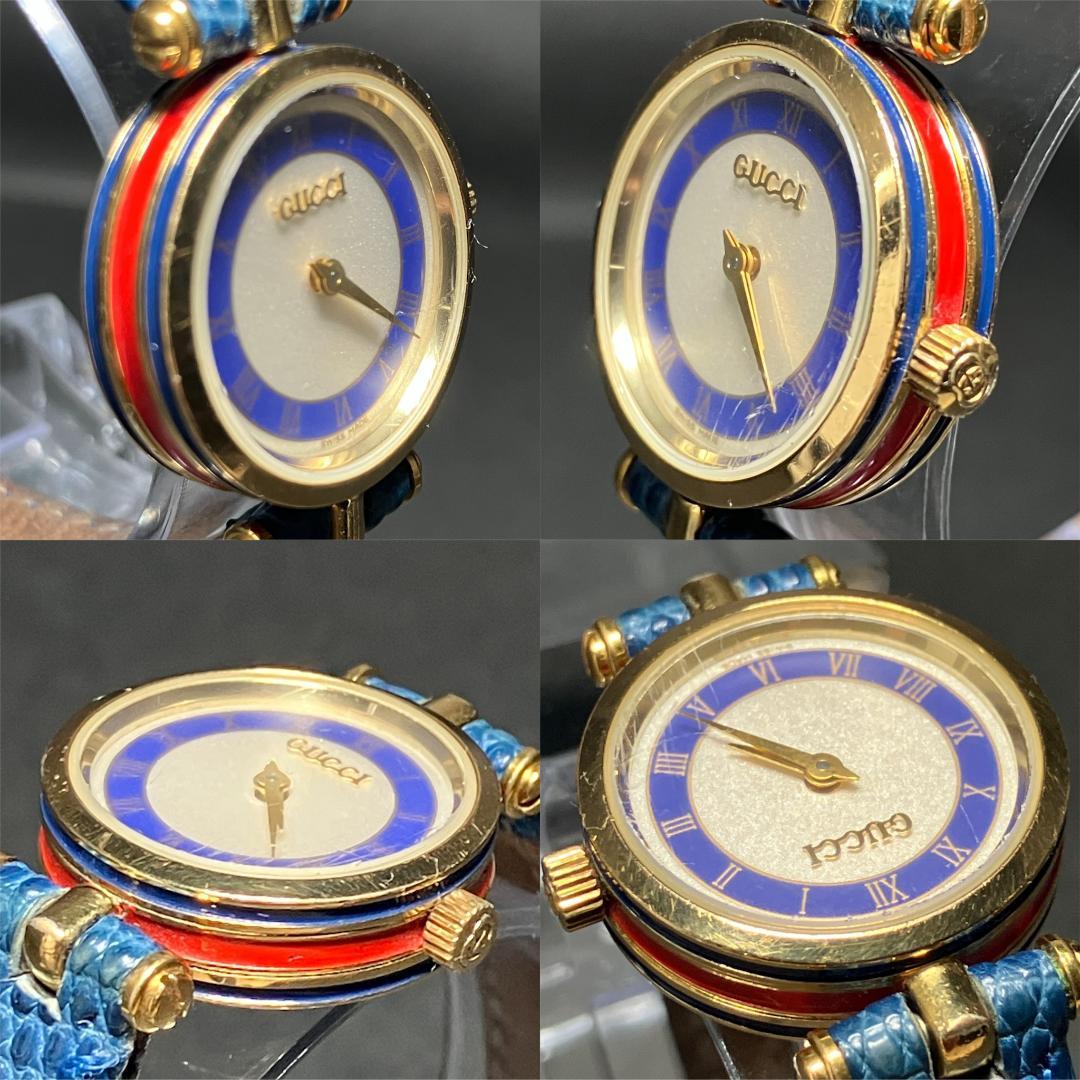 【新品電池/稼働】グッチ シェリーライン 腕時計 レディース ゴールド クォーツ