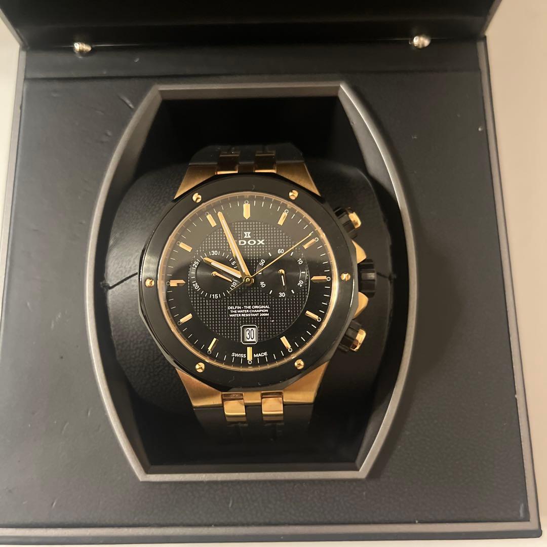 【美品】EDOX エドックス デルフィン