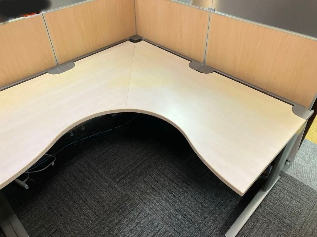 オカムラ L字 デスク プロステージ160 x 160 直接引取限定