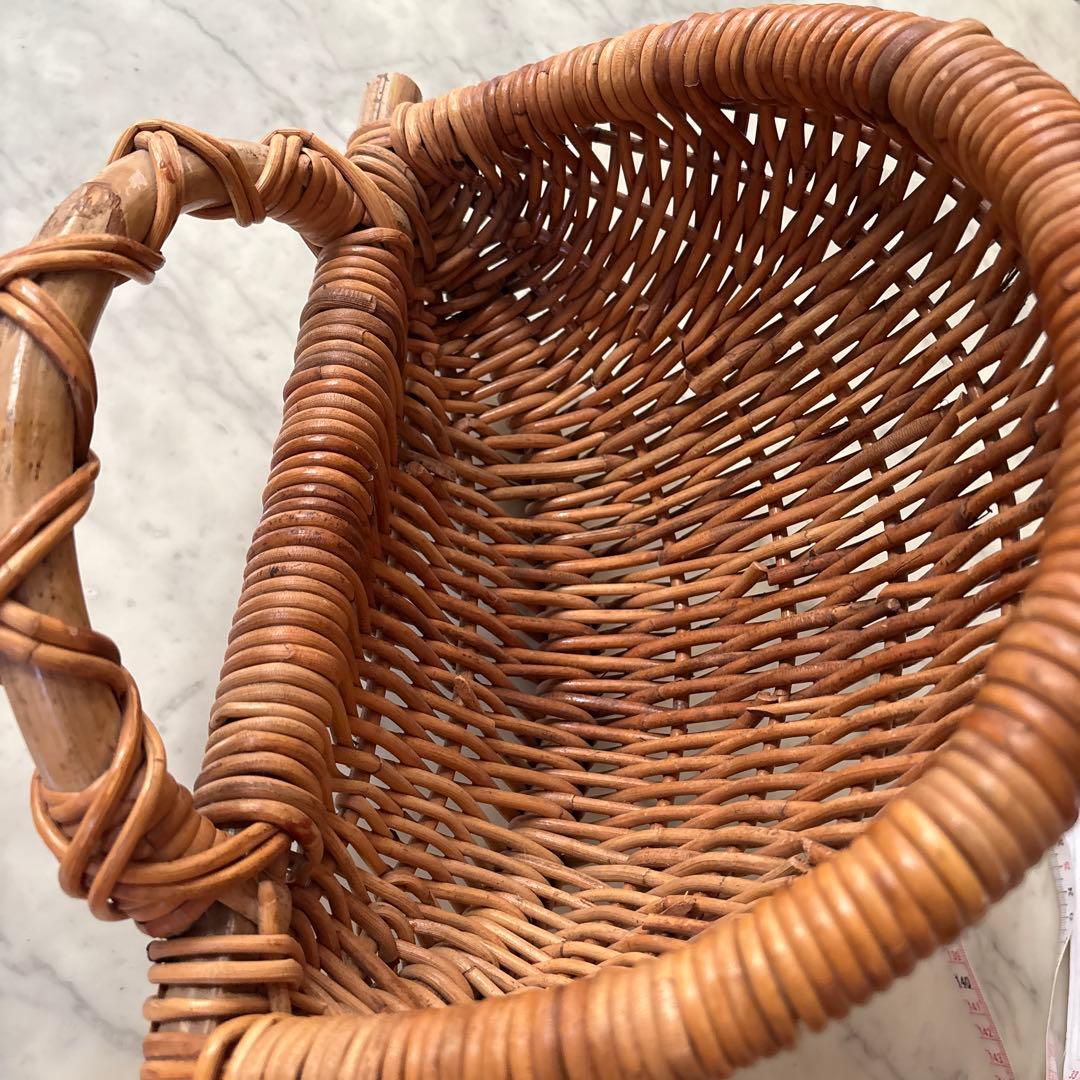 フランス　アンティーク　ヴィンテージ　壁掛けパニエ　かご　バスケット