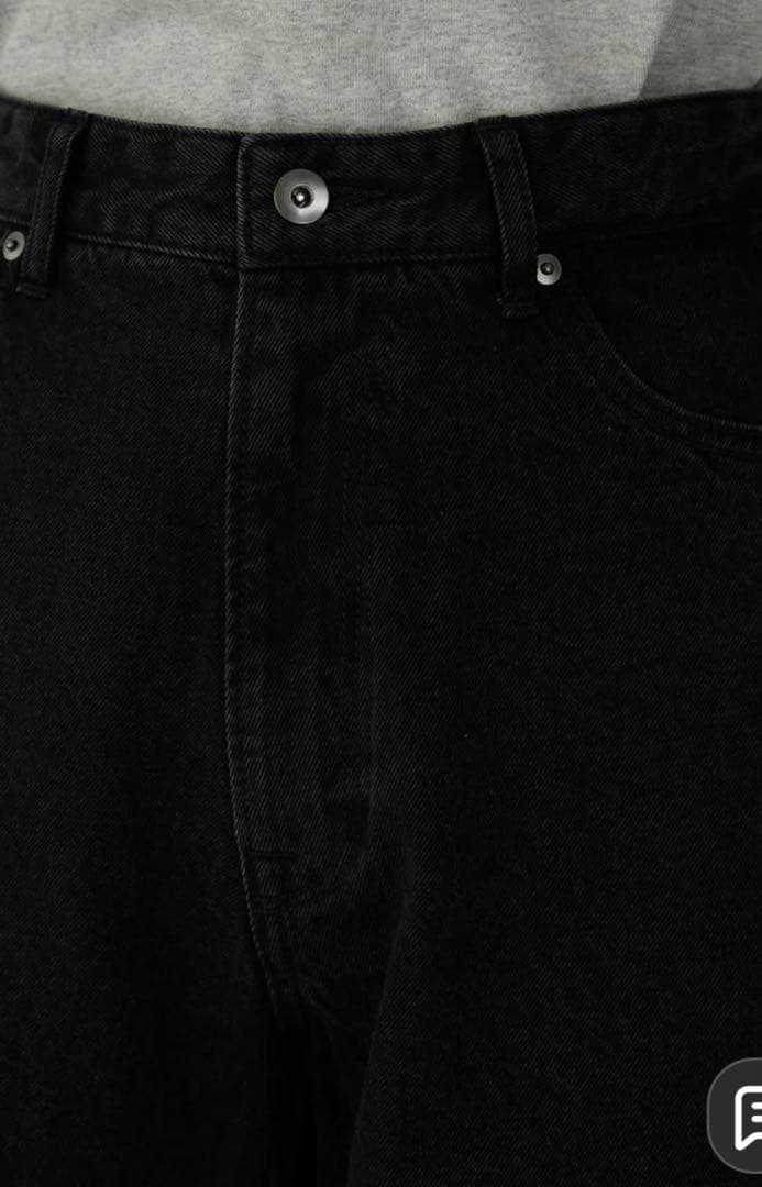 パンツ high waist straight denim pants