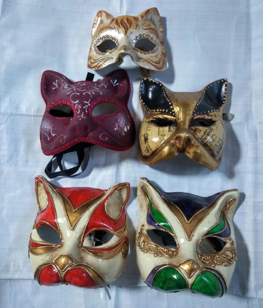 ベネチアン マスク 猫 イタリア まとめ売り