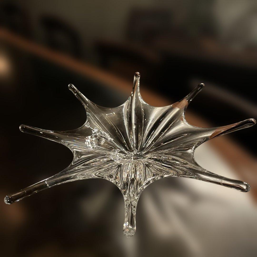 年末値下げオールドバカラ　希少フルーツコンポート　特大 オブジェ　花入