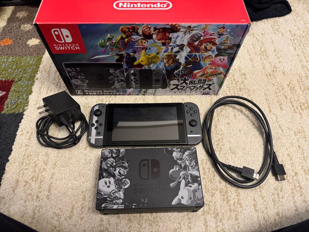 【中古】初代Switch スマブラver 32GBカード付き