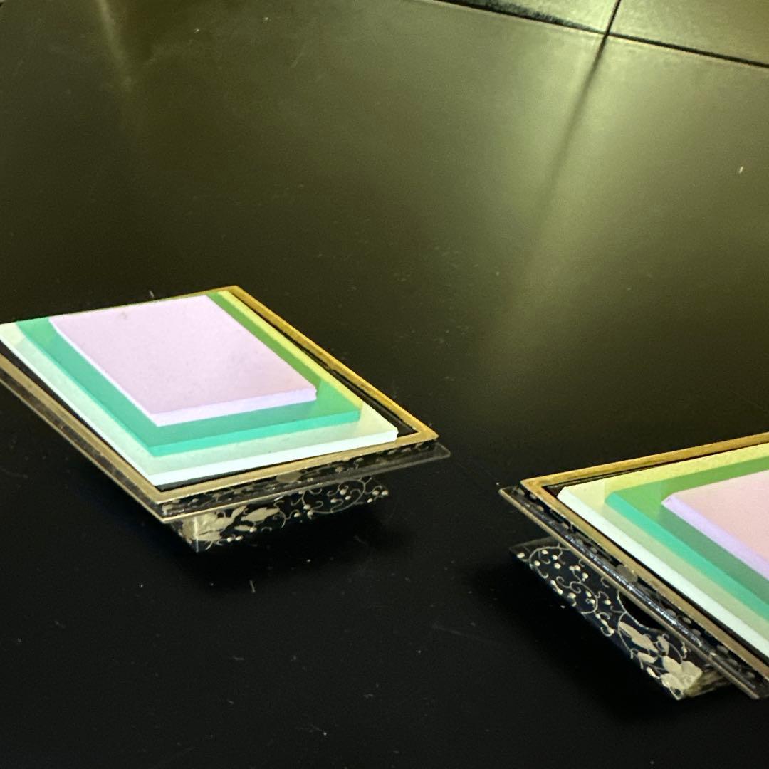 金彩、菱餅、新品、木製