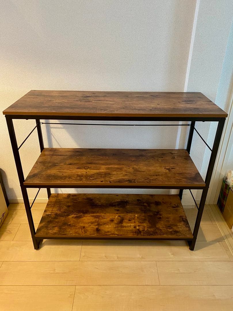 シェルフ　Nステイン　9010　ブラウン　ニトリ