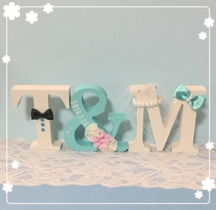 まりぴ様確認用♡ウエディングバージョン・イニシャルオブジェ