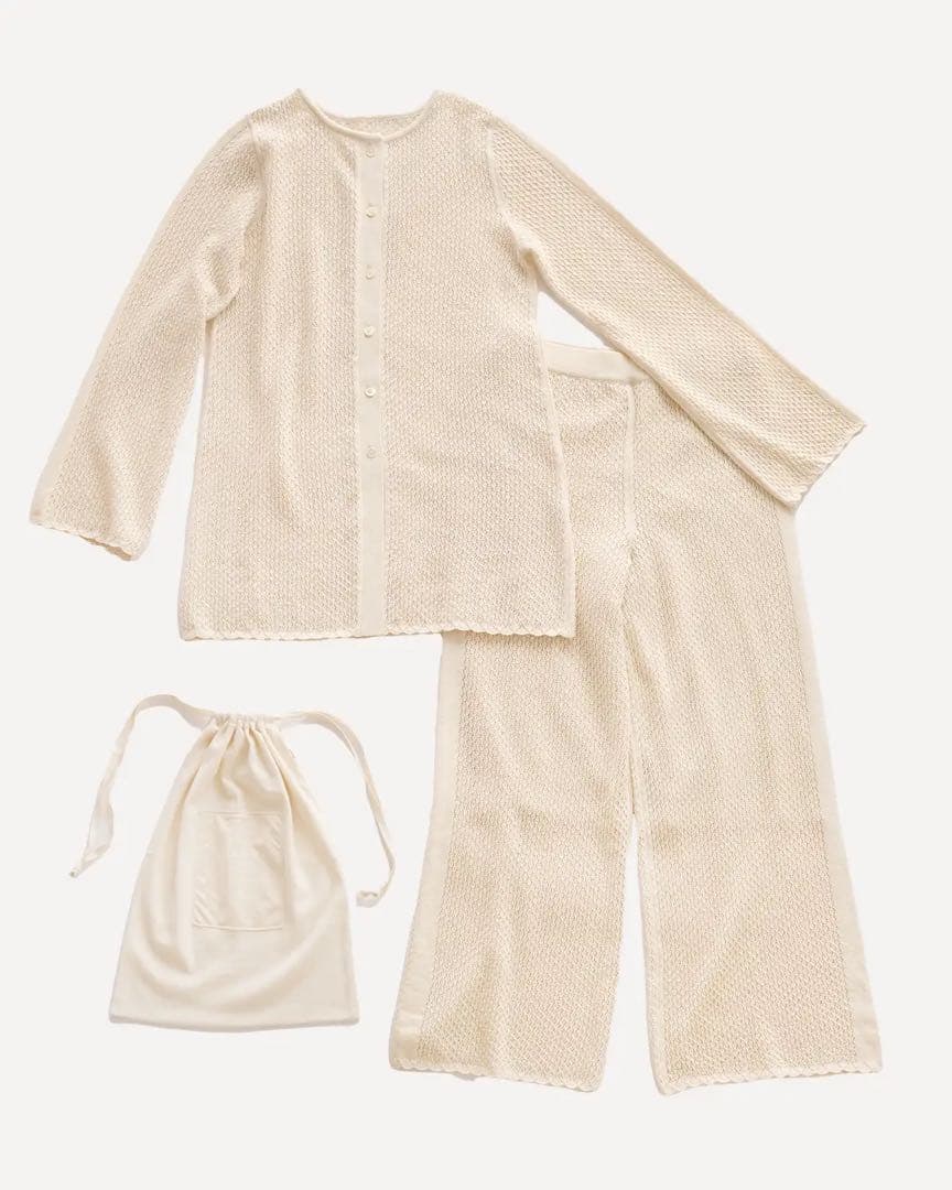 も*も様 プリスティン　レースニット ルームウェア ボトムスのみ