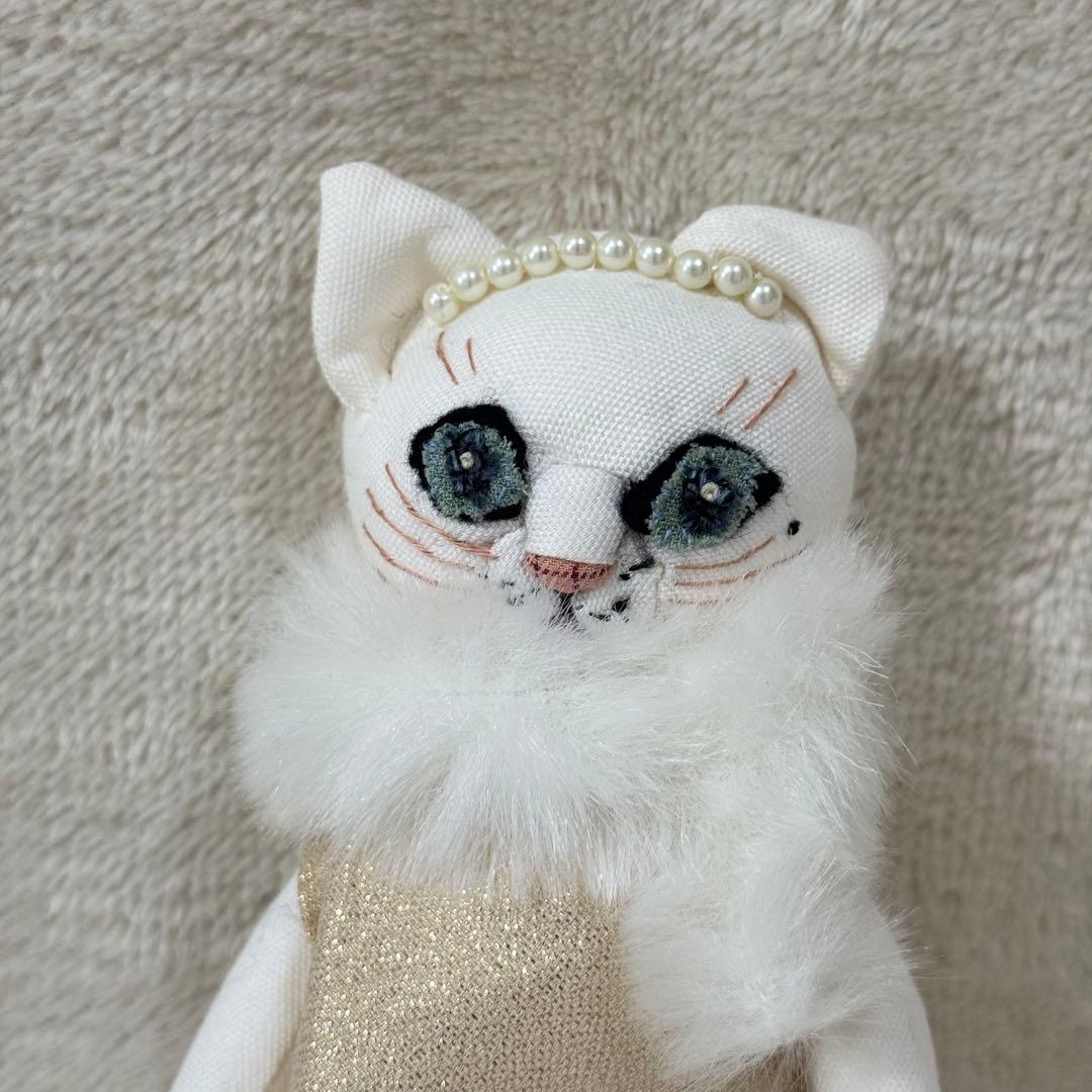 【希少品】ぬいぐるみ作家 江川文子 作品 ハンドメイド ネコ coiちゃん