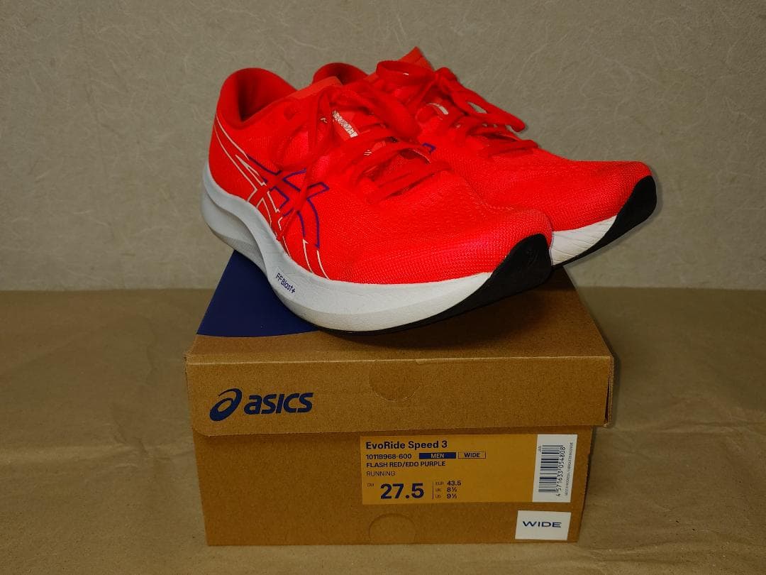 ASICS ランニング EvoRide Speed 3 WIDE 27.5cm