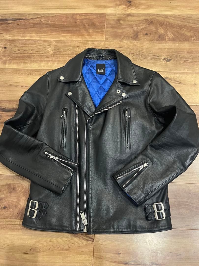 HTC！ 激安！KNACK ナック 牛革 レザーダブルライダース