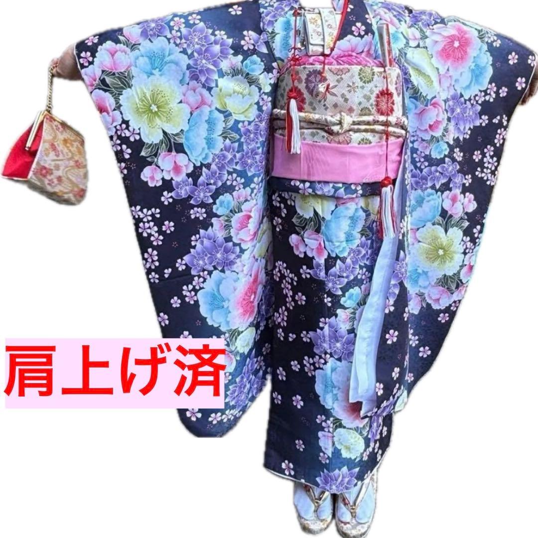 七五三 着物フルセット 肩上げ済　７歳　女の子