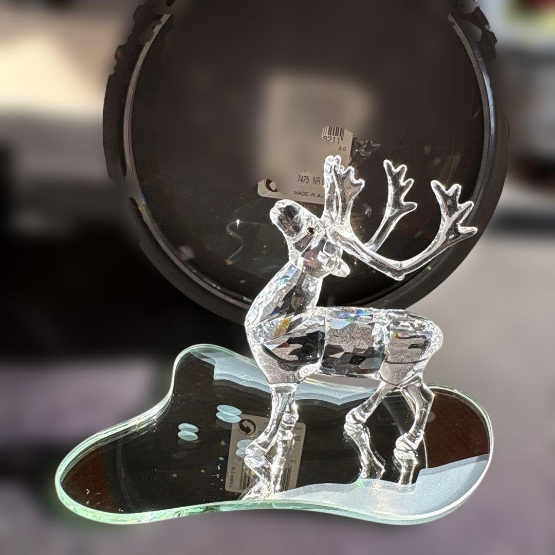 スワロフスキー　トナカイ　置物　クリスタル