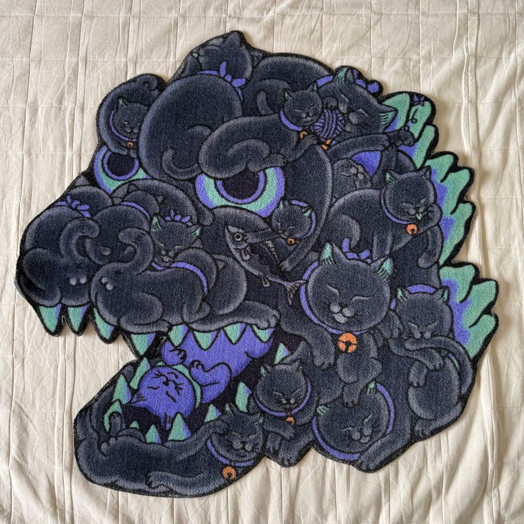 ゴジラ　猫　ラグマット