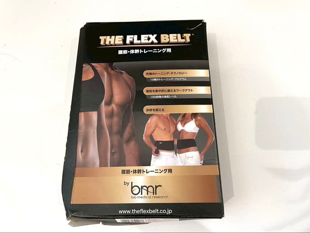 【新品箱潰れTHE FLEX BELT】腹筋体幹トレーニング用 EMS 男女兼用