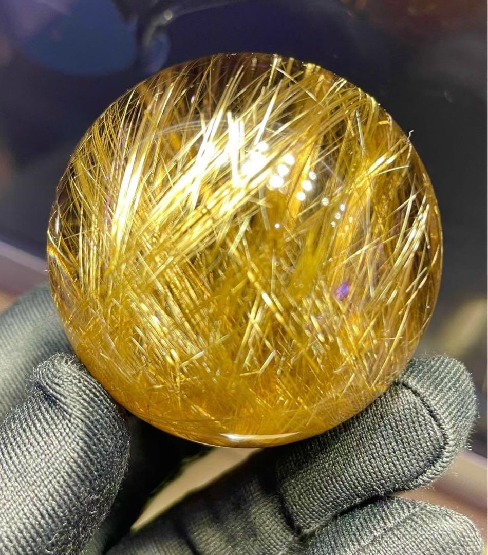 ⭐︎【極上品】タイチンクオーツ 置物 49.5mm