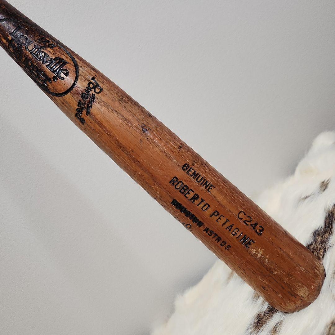 ロベルト ペタジーニ　HOUSTON ASTROS時代のサイン入りバット