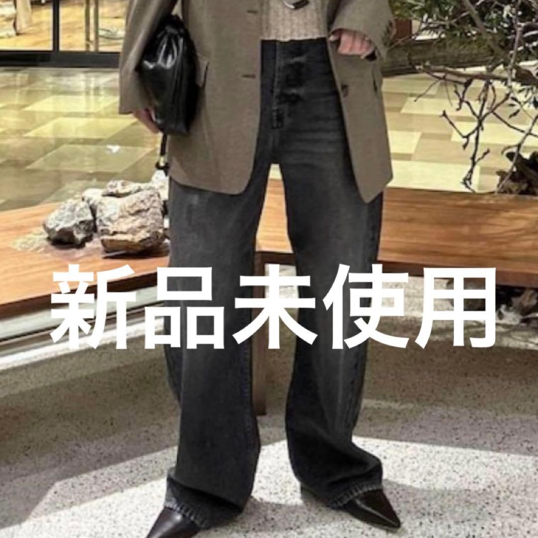 Curensology カレンソロジー &RC ワイドルーズデニムパンツ 黒