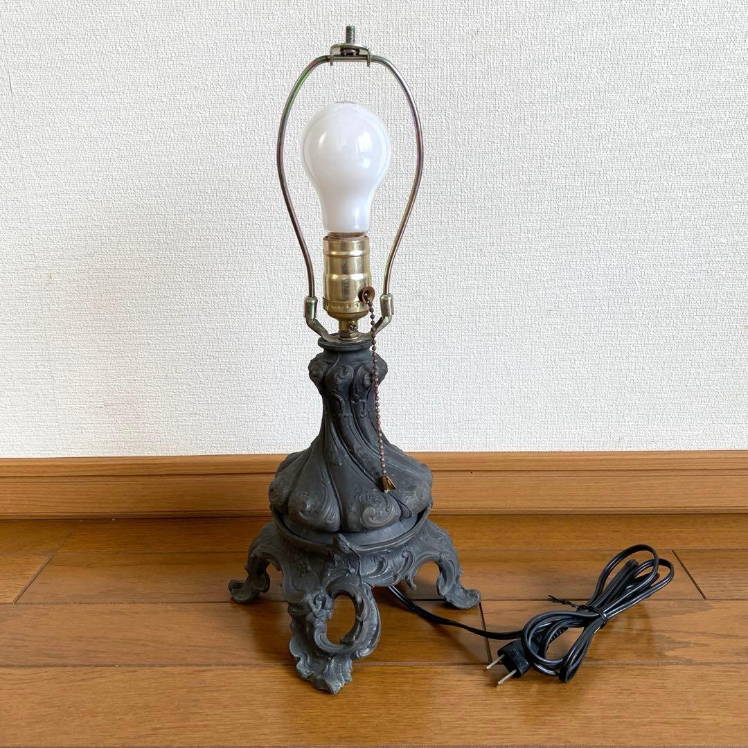 花柄ステンドグラスランプ