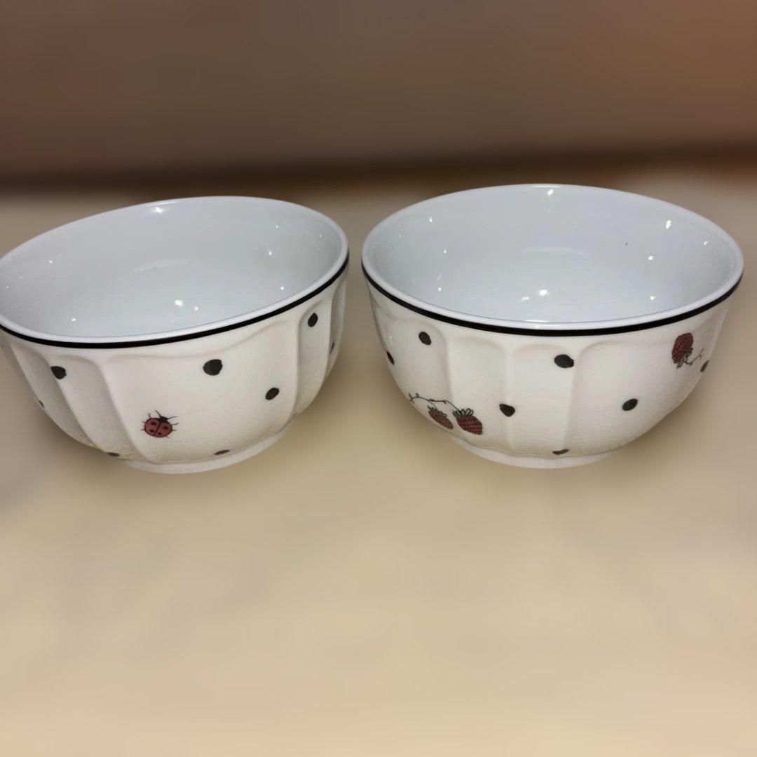 Richard Ginori イタリアンポア　ストロベリー　てんとう虫食器セット