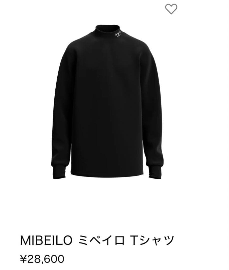 2025年新作 現行品タトラス MIBEILO ロンT モックネック 長袖 黒